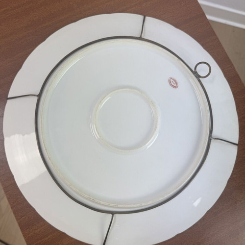 Limoges porcelain plate prewar collectible, used, antique 100 years old