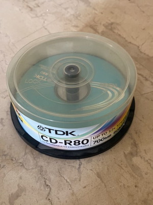 TDK CD blank 700MB used, pack of 10 discs