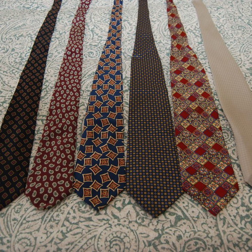 Silk ties used, pack of 6 pieces