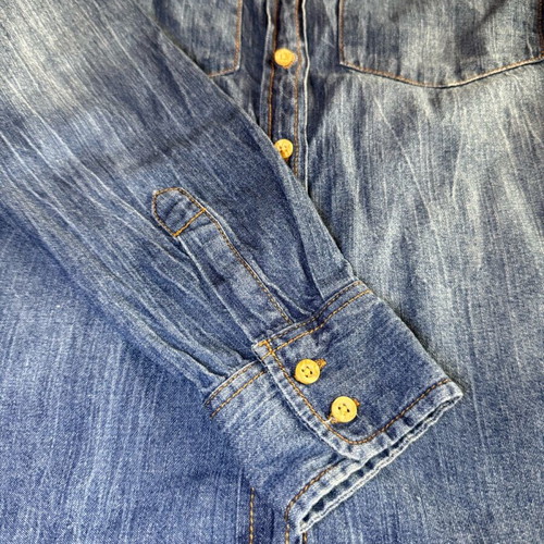 Denim shirt Star Body H size S like new, blue