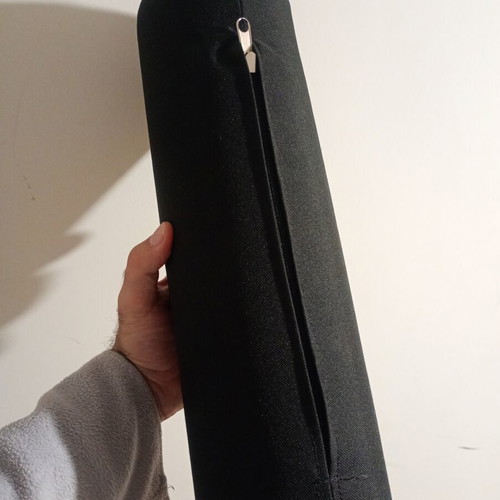 Cylindrical lumbar or neck support pillow like new, soft foam interior