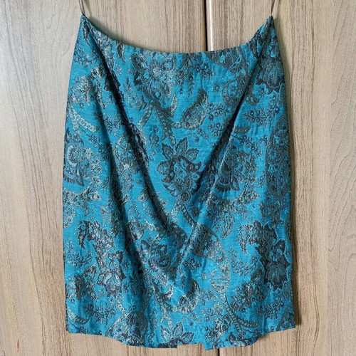 Raxevsky three-piece turquoise brocade suit, new