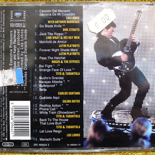 Desperado-The soundtrack CD used, rock
