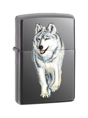 Αναπτήρας Zippo 769 Wolf νέος, ασημί με σχέδιο λύκος