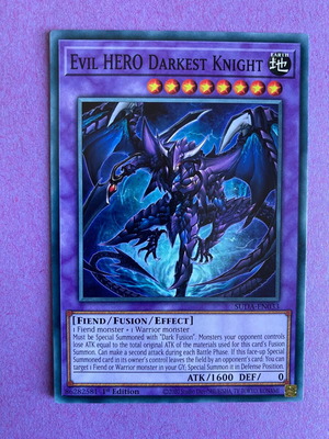 Evil HERO Darkest Knight Yu-Gi-Oh! Card near mint