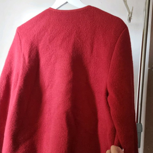 Giesswein wool cardigan like new, red, sizes XL-XXXL