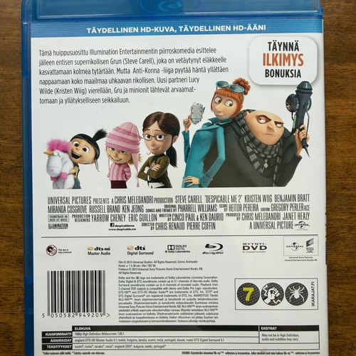 Despicable Me 2 Blu-Ray like new without Greek subtitles