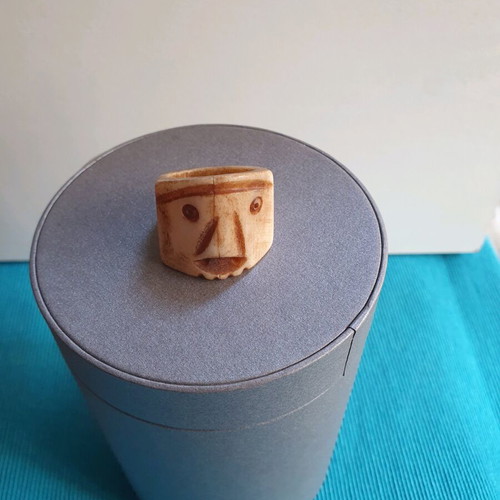 Talisman ring made of bone size 18 like new