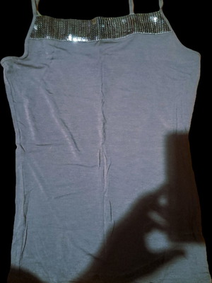 Marks & Spencer top with sequins grey, like new size M