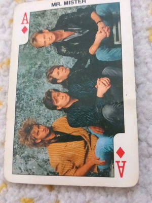 Chewing gum card used, DANDY Rock N Bubble 1986