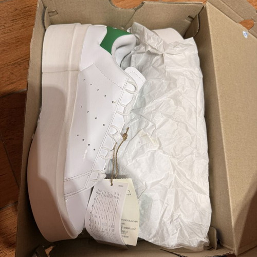 Adidas Stan Smith Bonega W sneakers, white and green, size 38