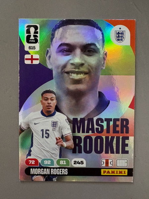Morgan Rogers England 615 Master Rookie Panini FIFA World Cup 2026 card like new
