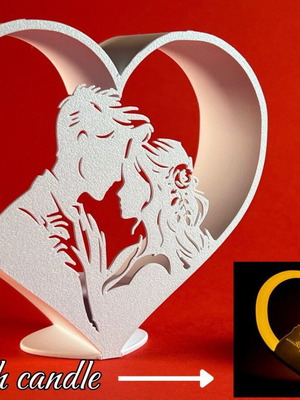 Romantic Candle Holder tealight new, 15 cm height
