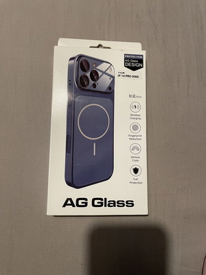 AG Glass MagSafe case for iPhone 14 Pro Max, blue