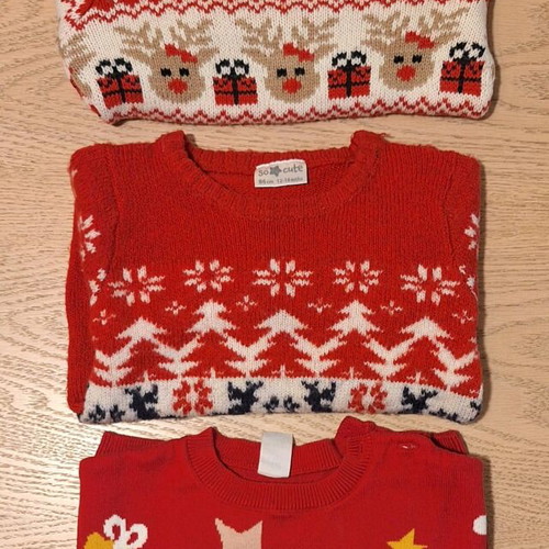 Festive pullovers like new for 12-18 months, 86cm unisex