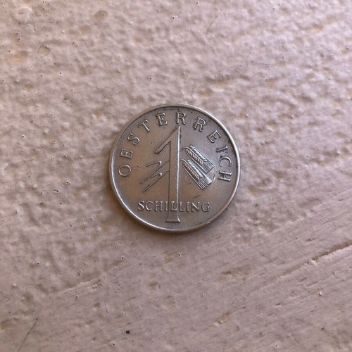 Austria 1 Schilling 1935 coin used, collectible interwar