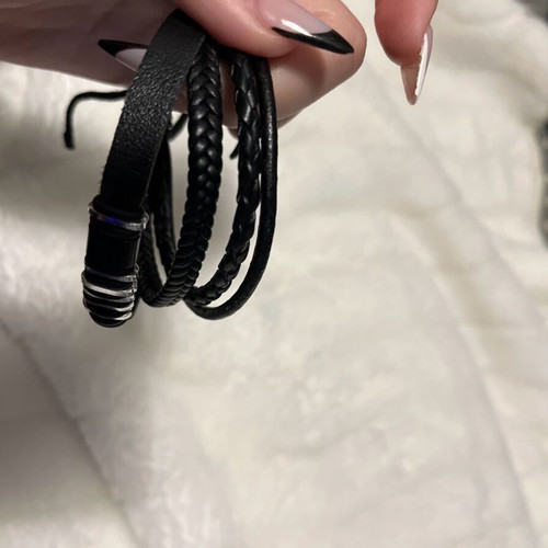 Unisex bracelets 4 in 1, new, black