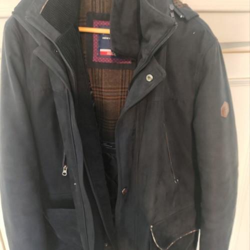 Suede jacket New Company used, black and blue, size M