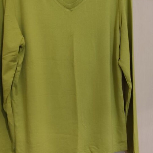 Celestino New Long-Sleeve Viscose Blouse Green M-L