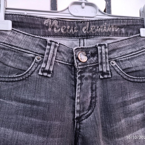 Denim women's gray pants small like new, 100% cotton