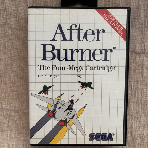 After Burner SEGA Master System game, complete