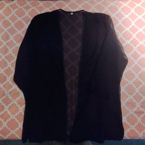 Black see through bolero