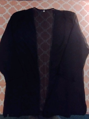 Black see through bolero