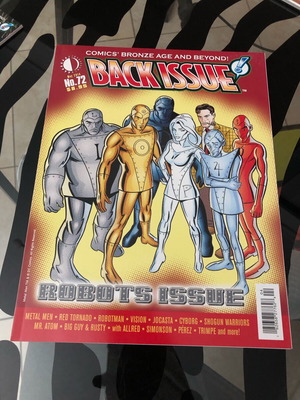 Back Issue Magazine 72 new, Metal Men, Vision, Cyborg, Red Tornado