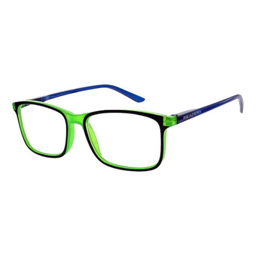 Readers RD161 Presbyopia Glasses new, green-blue +1.25