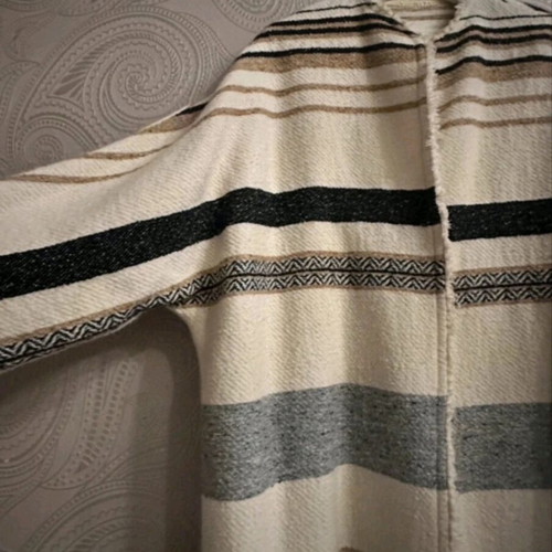 Maje long coat like new, thin wool, beige