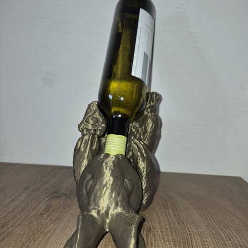 3D Printed Rabbit Wine Holder New Decorative Bottle Stand