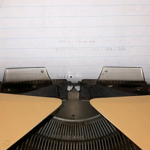 Łucznik 1301 typewriter used vintage 70s