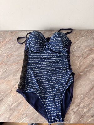 One-piece swimsuit new, blue, sizes L and XL