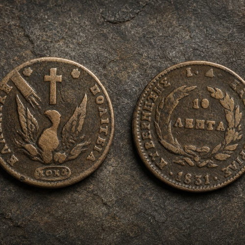 10 Lepta 1831 Kapodistrias used