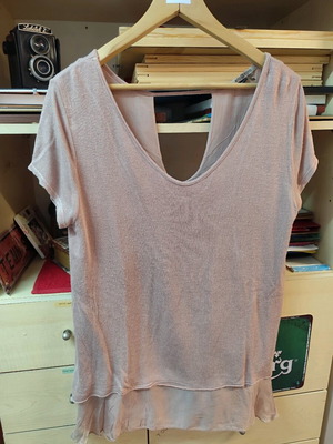 Attrattivo women's blouse used, beige, size M