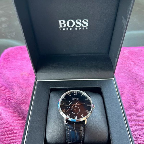 Hugo Boss William Collection watch new, men's, black-silver