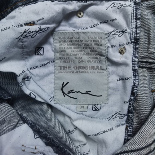Karl Kani jorts size 34, like new, blue