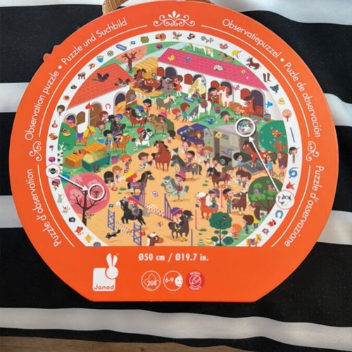 Janod children's puzzle 208 pieces like new