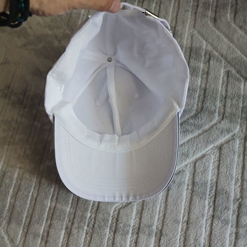 Men's hat new, white, one size