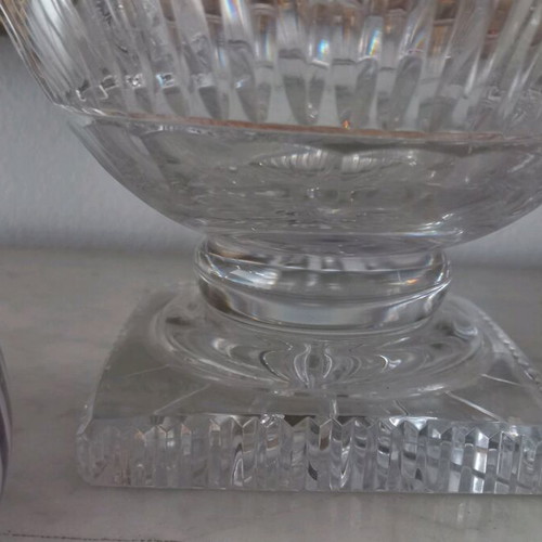 Moser crystal vase and ashtray like new