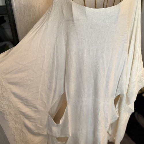 White Viscose Dress made in Europe like new