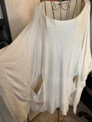 White Viscose Dress made in Europe like new