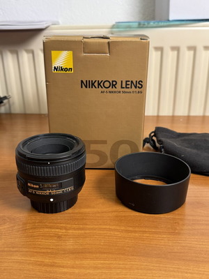 Nikkon Nikkor 50mm f1.8G camera lens
