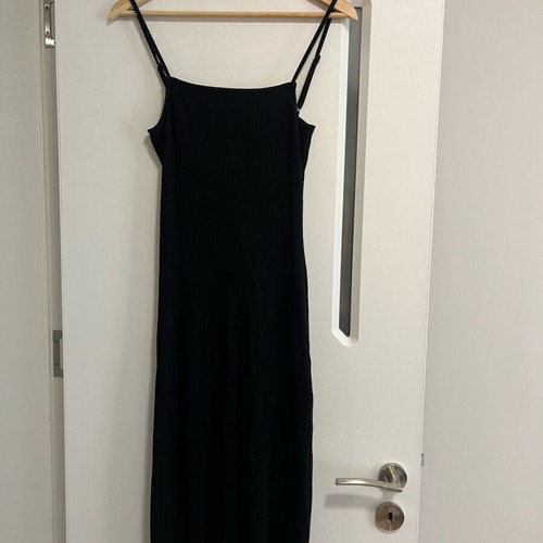 Long black dress Edited with open back like new