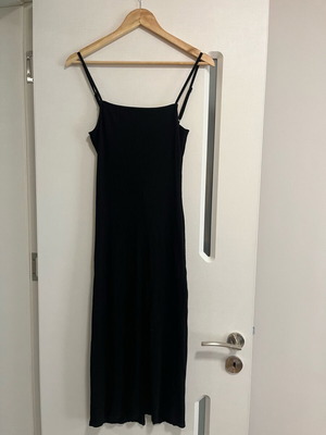 Long black dress Edited with open back like new