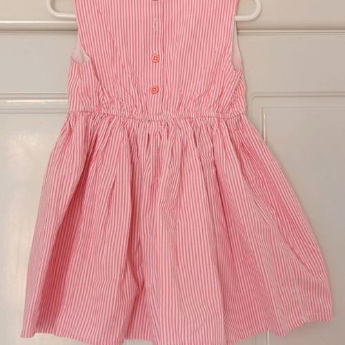Striped dress coral koton baby 18-24 months like new