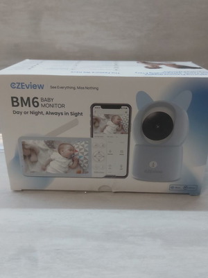 CZEview BM6 Smart Video Baby Monitor 2K HD Screen Wi-Fi App New