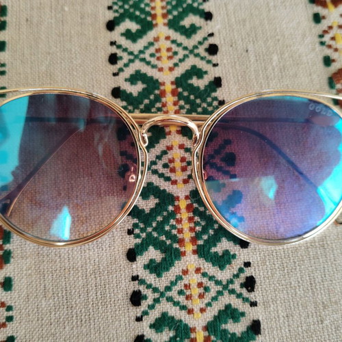 Gold & Wood sunglasses like new, men's, gold color