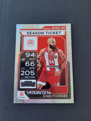 2025-26 Panini Contenders Evan Fournier Season Ticket κάρτα σαν καινούργιο