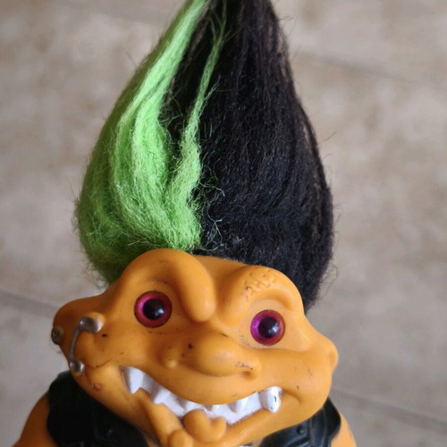 Battle Trolls Punk Troll figure used, Hasbro 1992